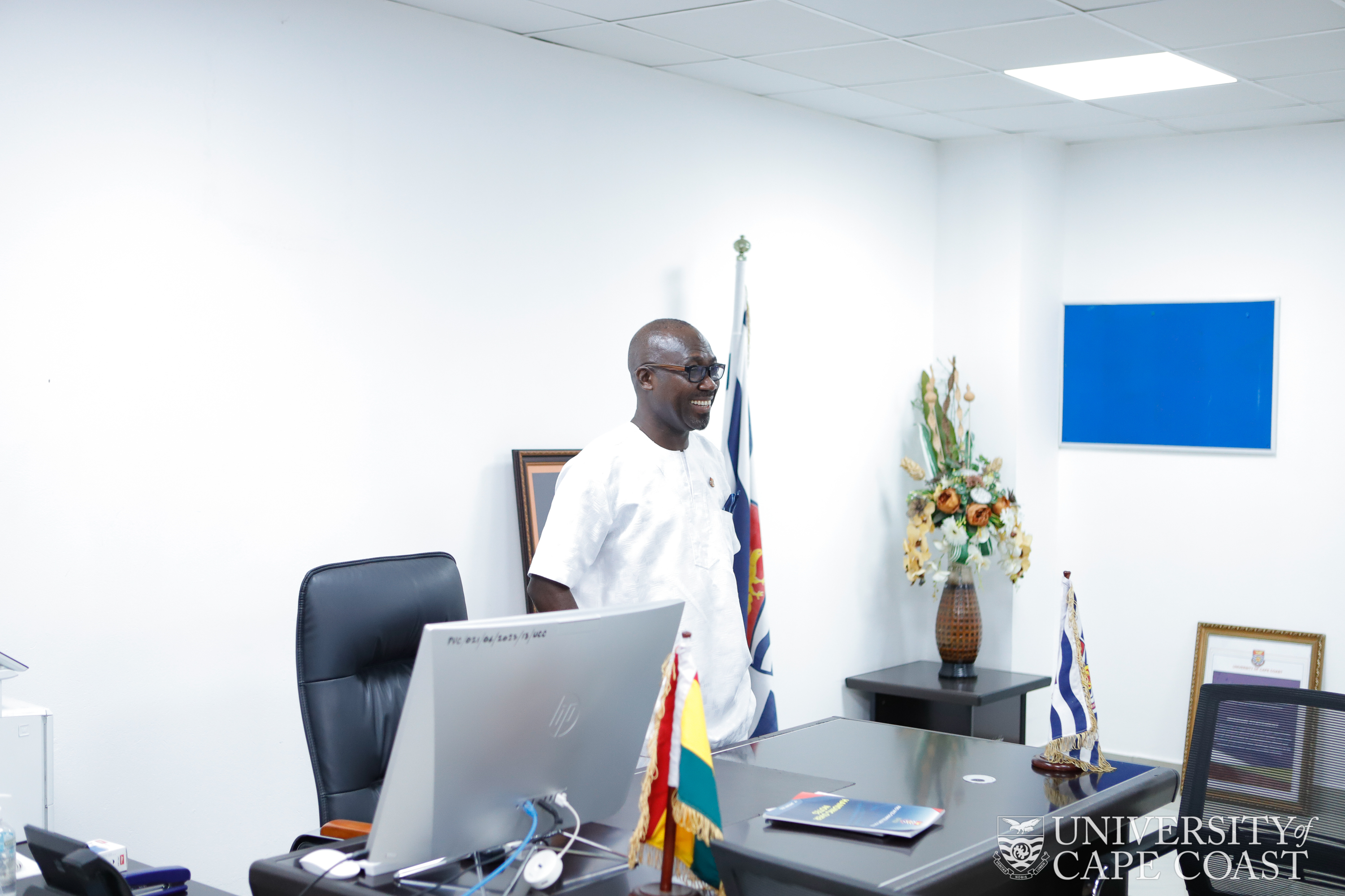 Prof. Denis Worlanyo Aheto in his office