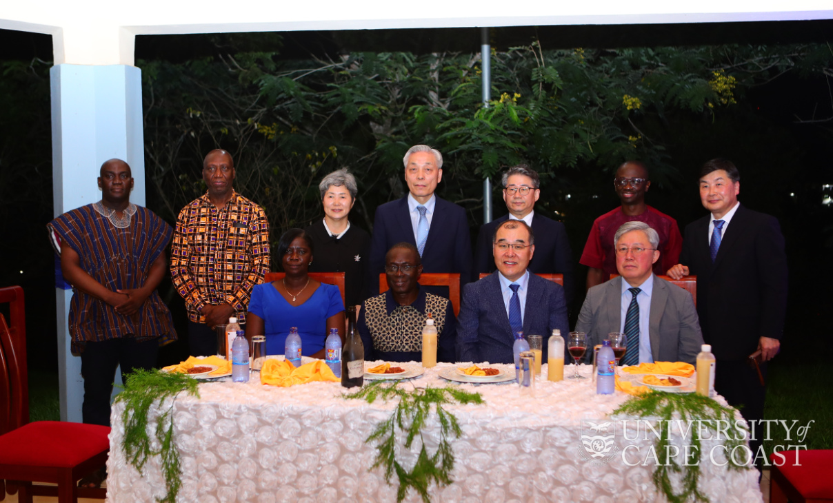 Members of UCC management in a group photo with the delegation from Kyungpook