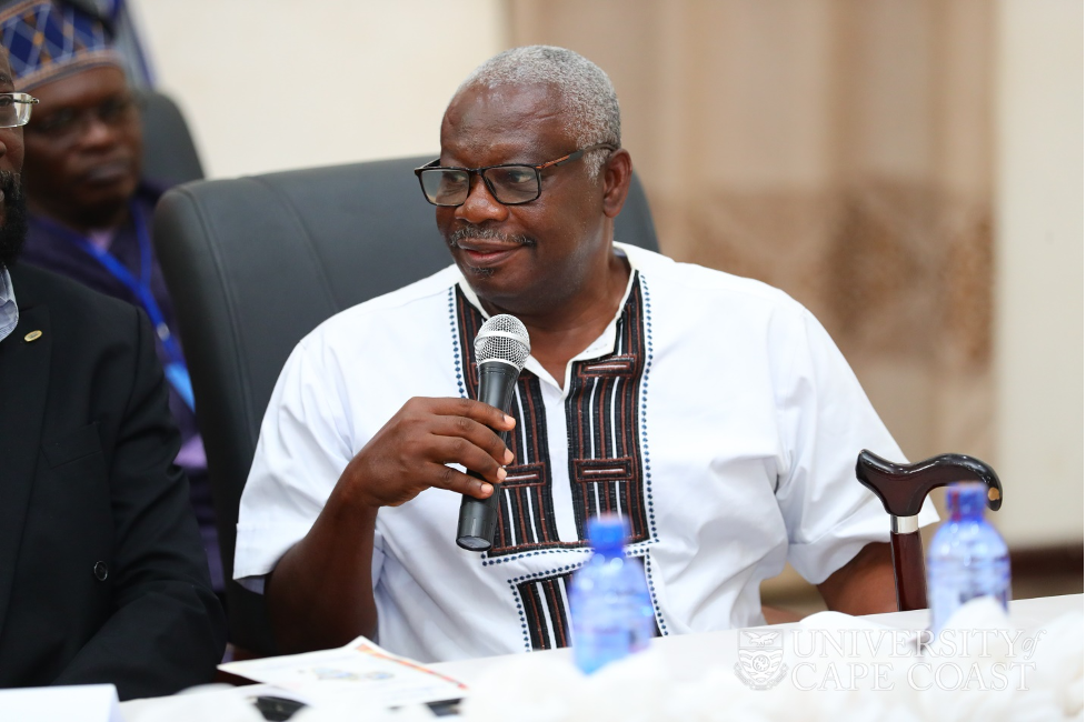 Prof. Lawrence Owusu Ansah, one of the honourees, making his submission