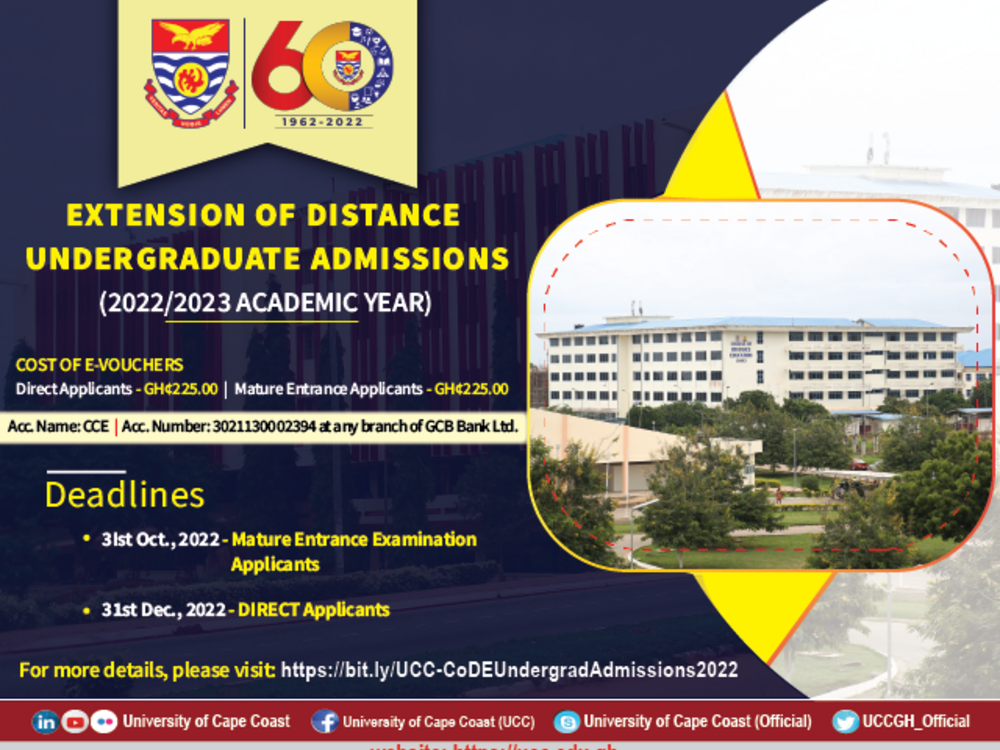 DISTANCE UNDERGRADUATE ADMISSIONS | UCC Staff