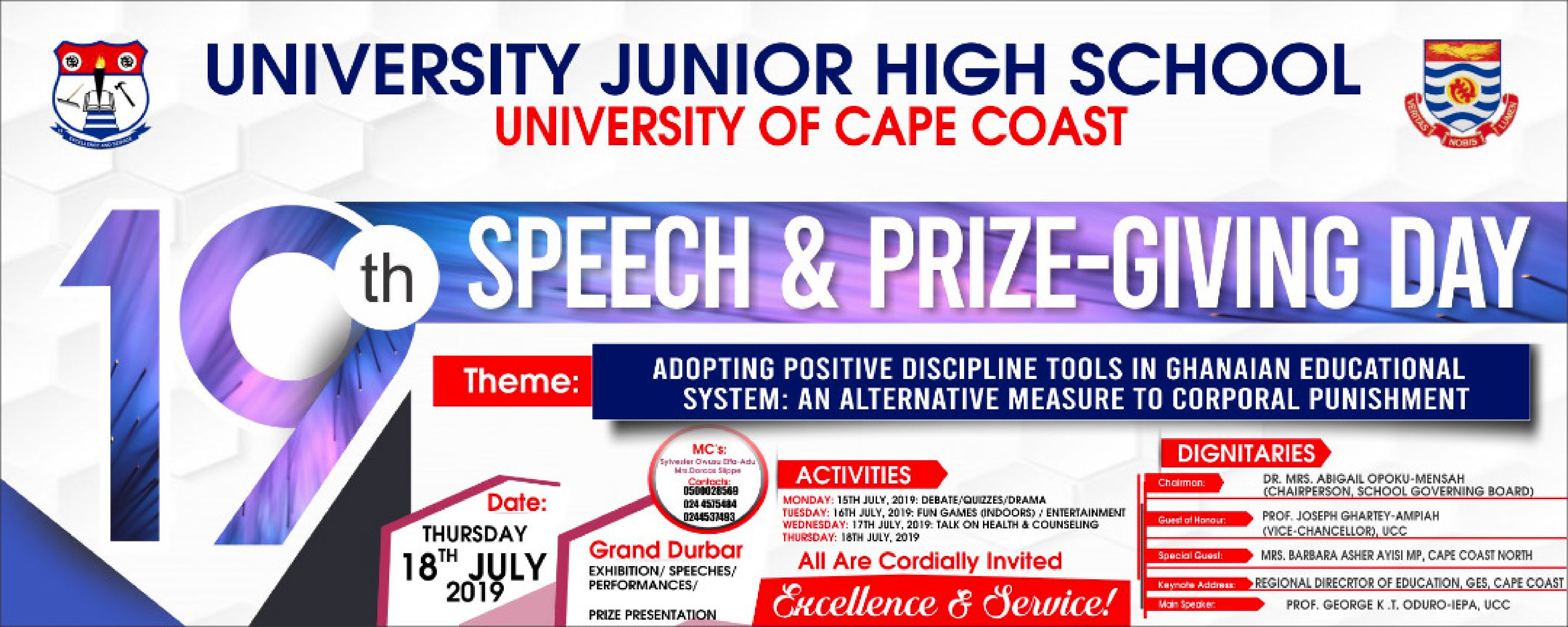 19th Speech and Prize-Giving Day 19th Speech and Prize-Giving Day