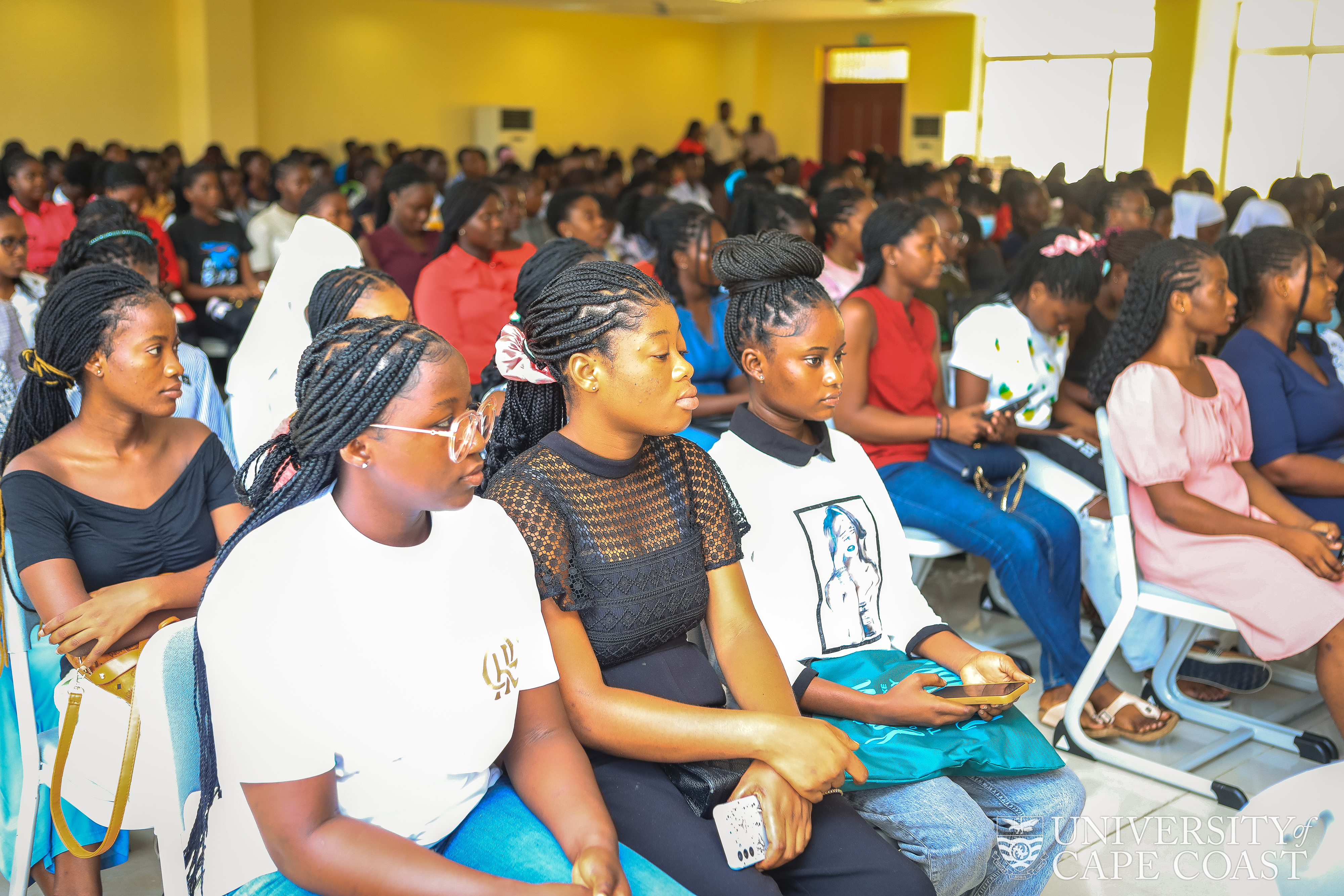 A section of Freshers at the orientation