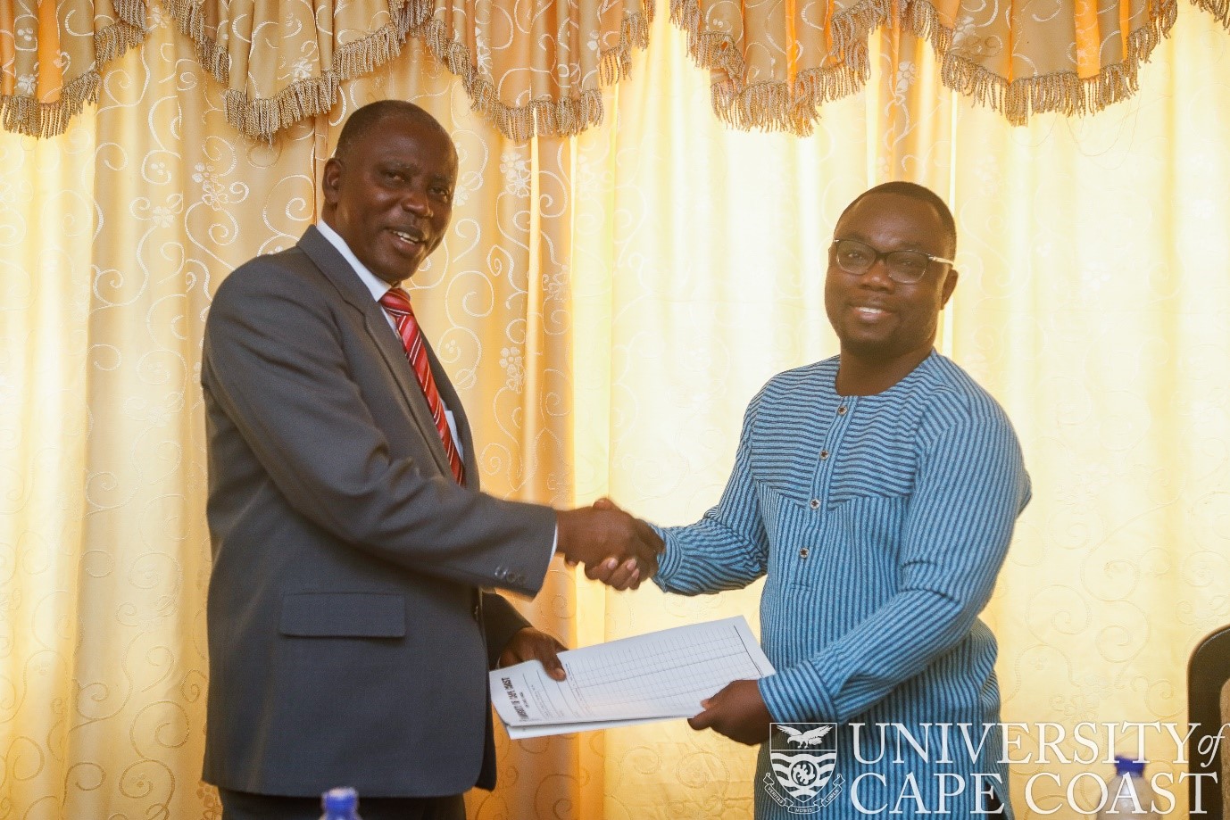 Prof. Stephen Ocansey hands over to Dr. Addae Boateng Adu-Gyamfi as ...